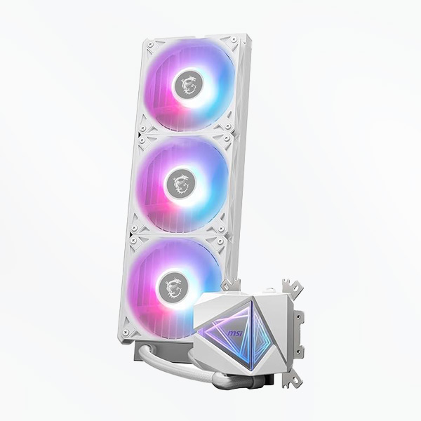 MSI MAG CORELIQUID I360 WHITE AIO CPU Liquid Cooler - Image 4