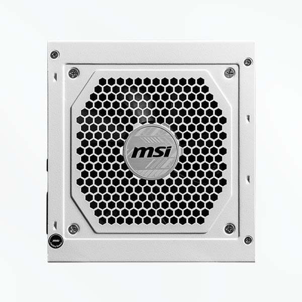 MSI MAG A850GL WHITE PCIE 5.1 ATX 3.1 850 Watt 80 Plus Gold Fully Modular (WHITE) - Image 4