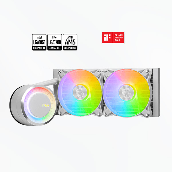 MSI MAG Coreliquid E240 ARGB (White) - Image 2