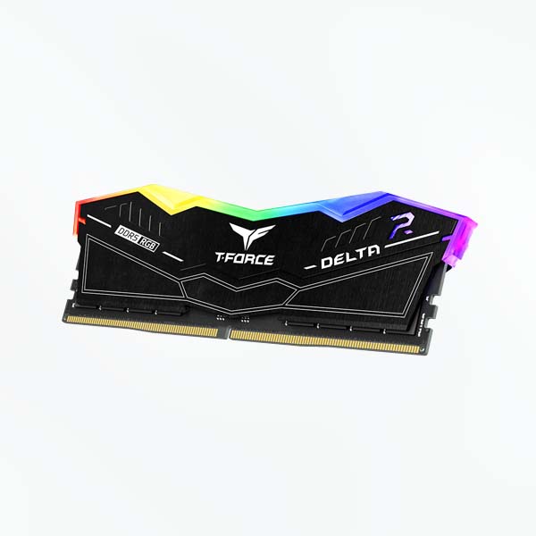 TEAMGROUP T-Force Delta RGB 16GB ( 16GB x 1 ) 6000MHz DDR5 RAM (Black) ( CL38 ) - Image 2