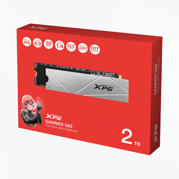 ADATA XPG Gammix S60 2TB M.2 NVME Gen4 Solid State Drive ( SSD